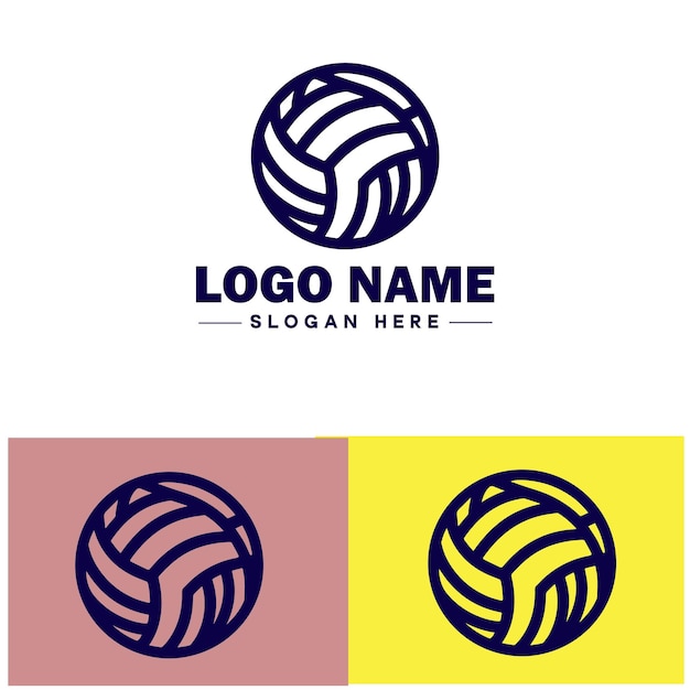 Vector volleybal icoon kampioenschap toernooi team club sport teken symbool vector logo
