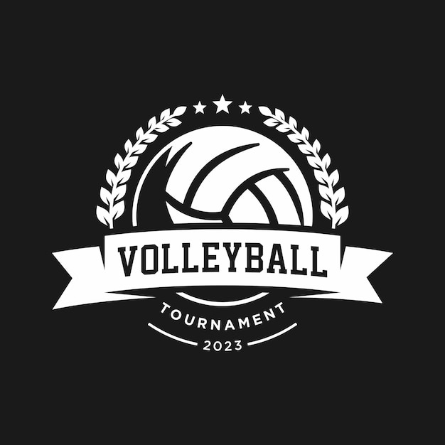 Volleybal logo pictogram ontwerp sport badge sjabloon Vectorillustratie