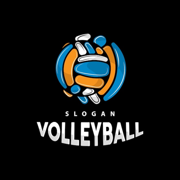 Volleybal Logo Sport Eenvoudig ontwerp World Sports Tournament Vector Illustratie Symboolpictogram