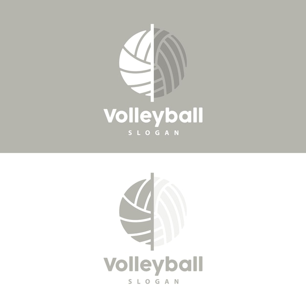 Volleybal Logo Sport Eenvoudig ontwerp World Sports Tournament Vector Illustratie Symboolpictogram