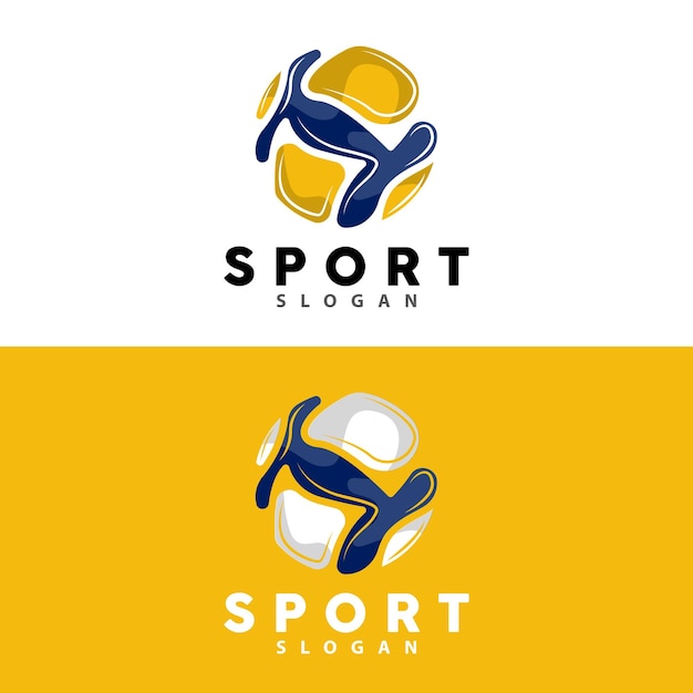 Volleybal Logo Sport Eenvoudig ontwerp World Sports Tournament Vector Illustratie Symboolpictogram