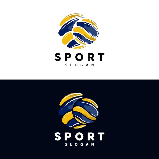 Volleybal Logo Sport Eenvoudig ontwerp World Sports Tournament Vector Illustratie Symboolpictogram