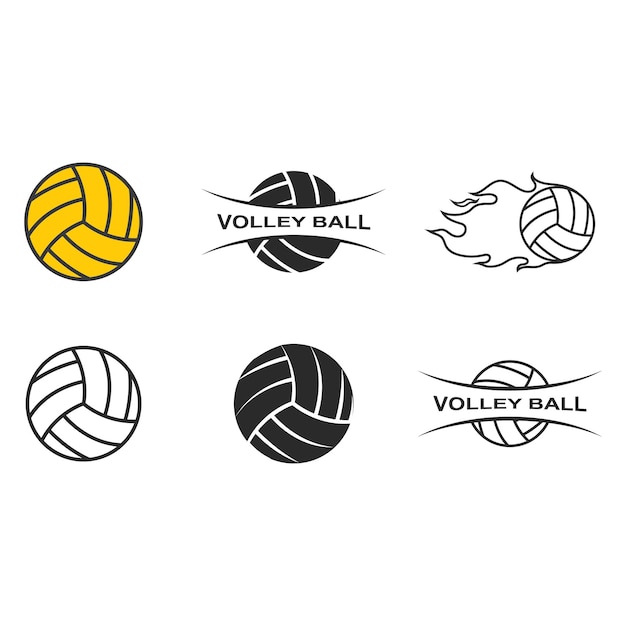 Volleybal logo vector