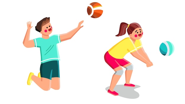 Volleybal speler vector