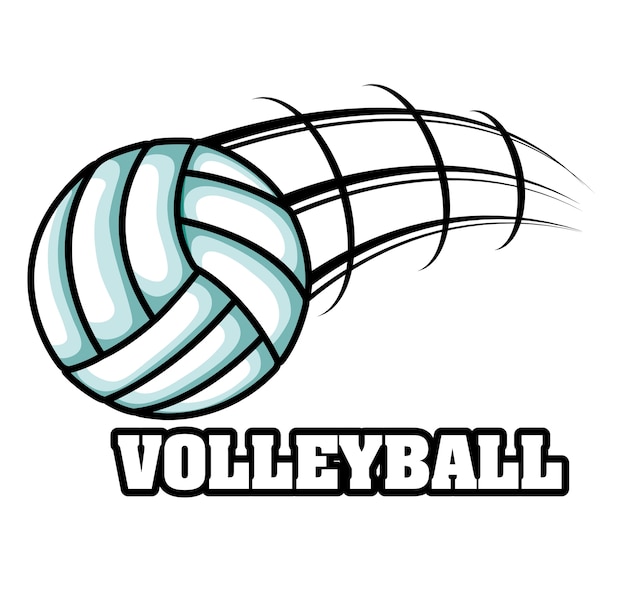 Vector volleybal sport embleem pictogram