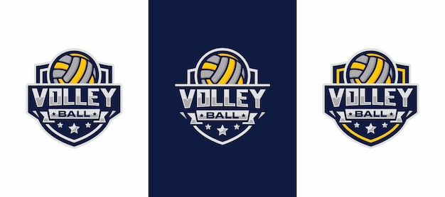 Volleybal team embleem logo ontwerp vectorillustratie