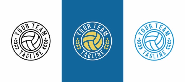 Volleybal team embleem logo ontwerp vectorillustratie