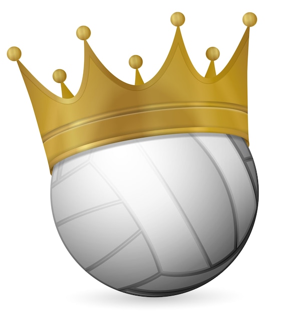 Volleybalbal met kroon