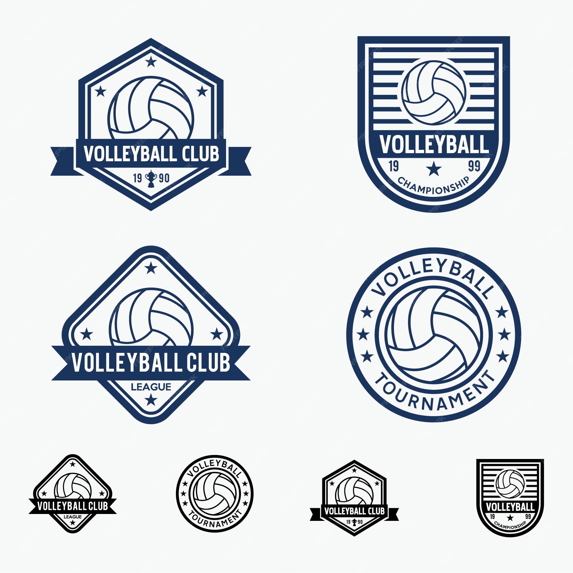 Premium Vector | Volleyball badge