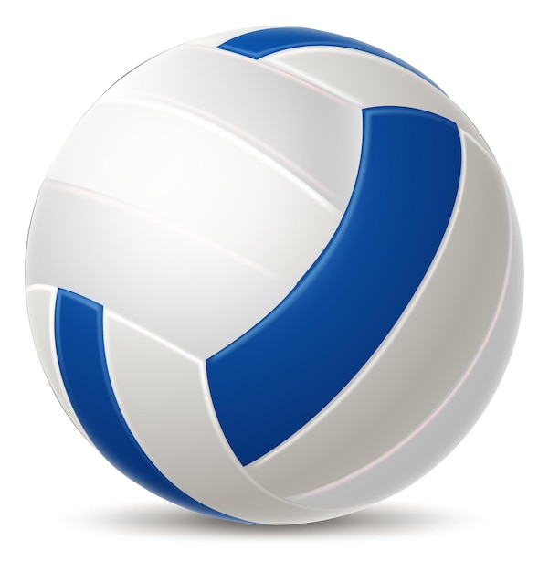 Vettore palla da pallavolo simbolo realistico dello sport da spiaggia estivo