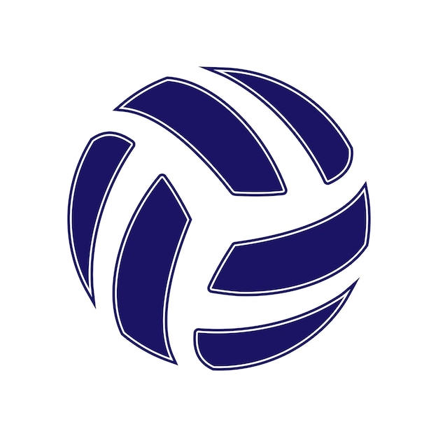 Volleyball blue symbol