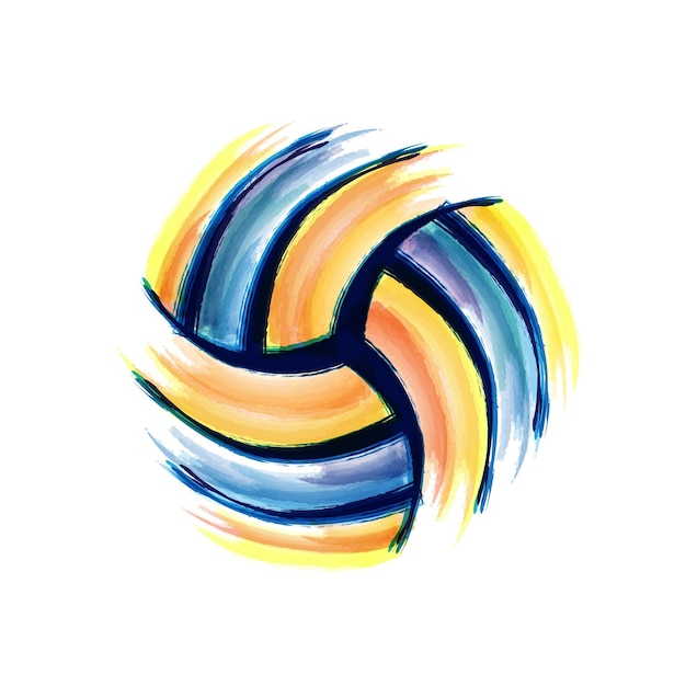 Volleyball brush background