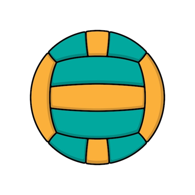 Volleyball color logo