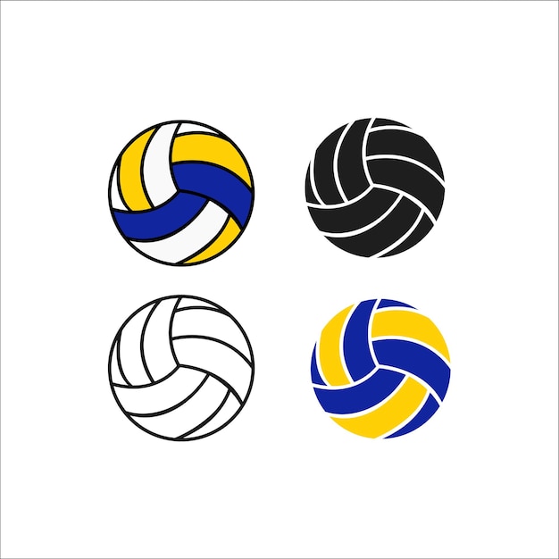 volleyball icon 4 pack volleyball icons