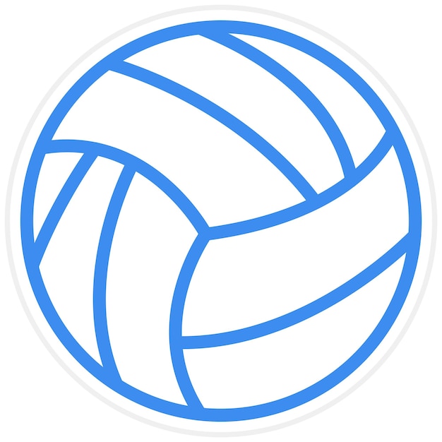 Vector volleyball icon style