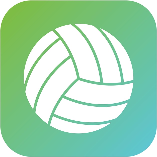 Vector volleyball icon style