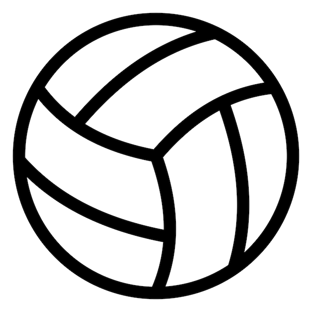 volleyball icon on transparent background