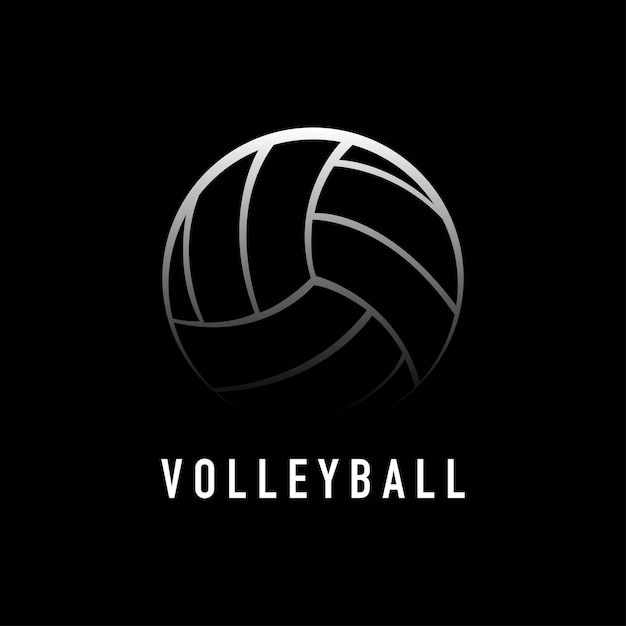 Volleyball logo emblem icons designs templates with volleyball ball and shield on a light background