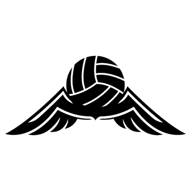 Volleyball logo icon design vector illustration