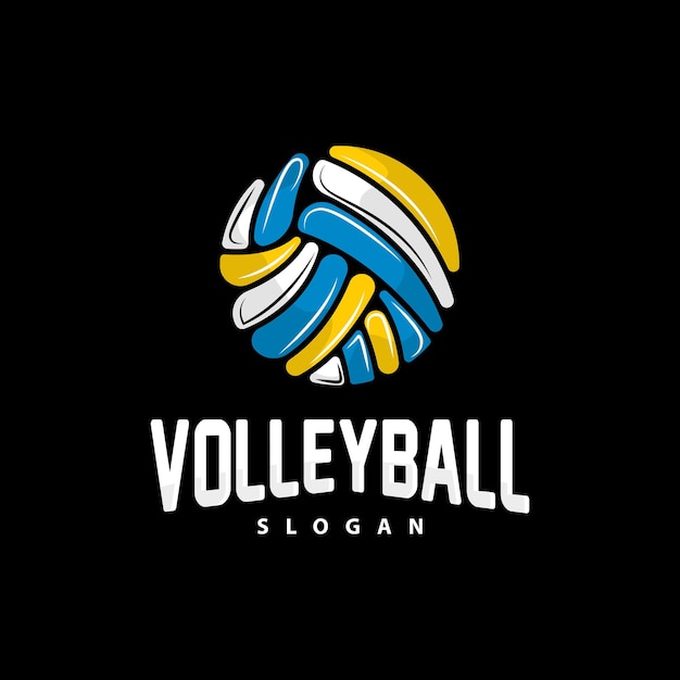 Volleyball Logo Sport Simple Design World Sports Tournament Vector Illustration Symbol Icon