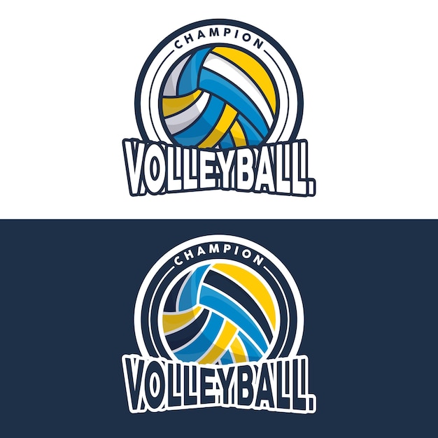 Vettore icona del simbolo dell'illustrazione vettoriale del torneo sportivo mondiale del design semplice del logo della pallavolo