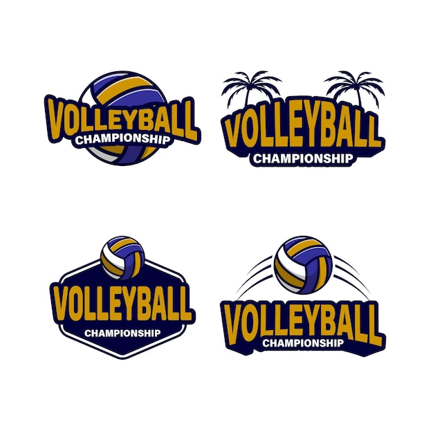 Modello di logo di pallavolo