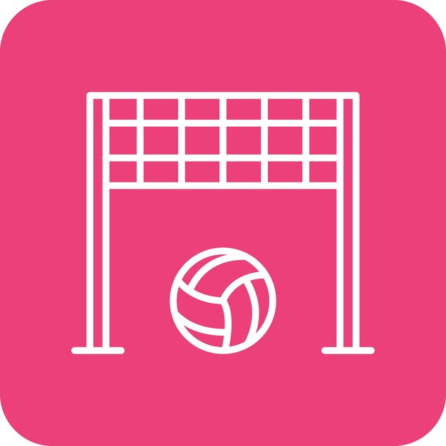 Volleyball Net icon vector image Can be used for Sports