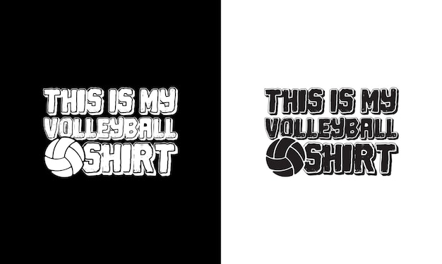 Дизайн футболки с цитатой волейбола, типография