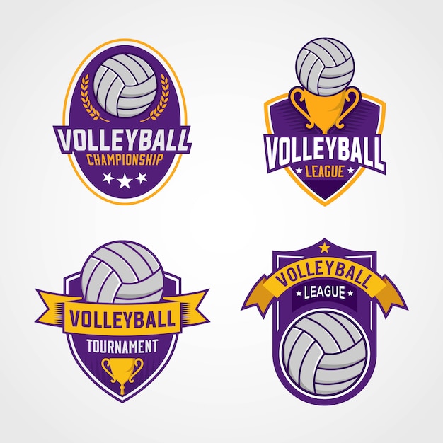 Vector volleybaltoernooi logo's