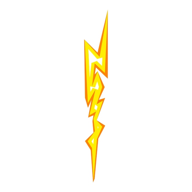 Volt bolt icon cartoon vector Charge shock