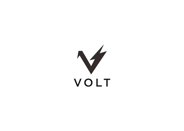 volt logo ontwerp vectorillustratie