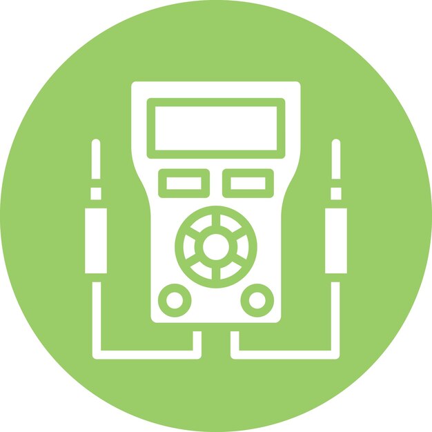 Vector voltmeter icon style