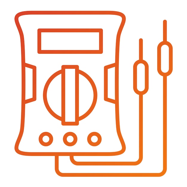 Vector voltmeter icon style