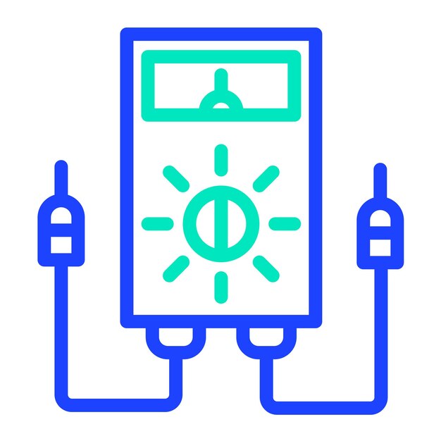 Voltmeter Vector Icon Design Illustration