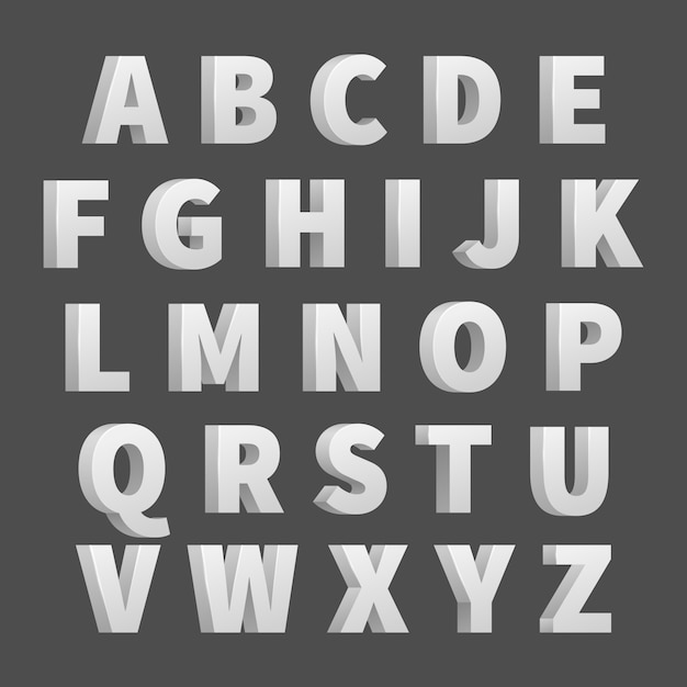 Alphabet 3d Images - Free Download on Freepik