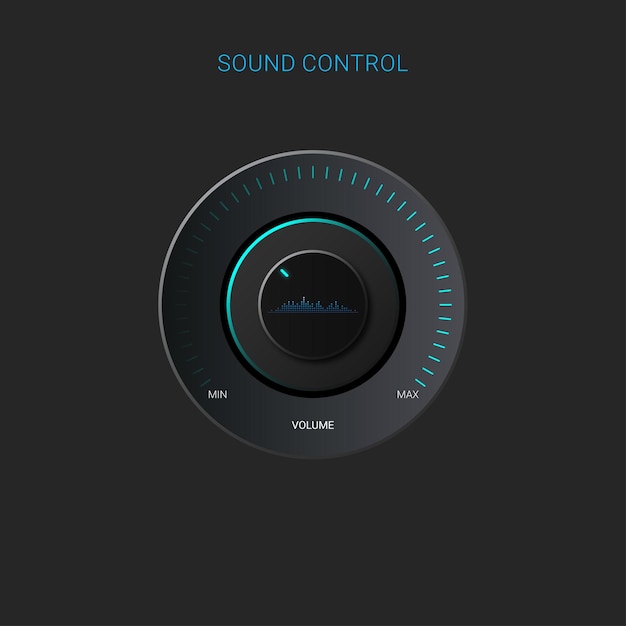 ベクトル 音量ボタンサウンドコントロールアイコン