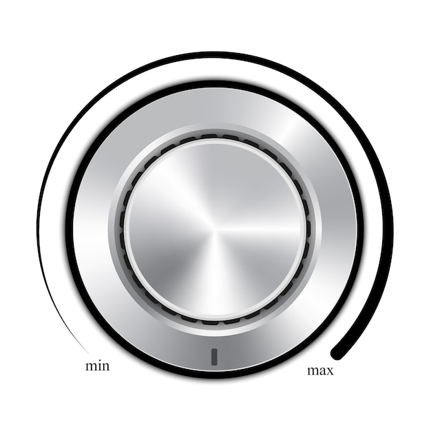 Vector volume control dial design