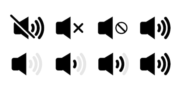 Vector volume icon vector loudspeaker icon setloudspeaker icon vector