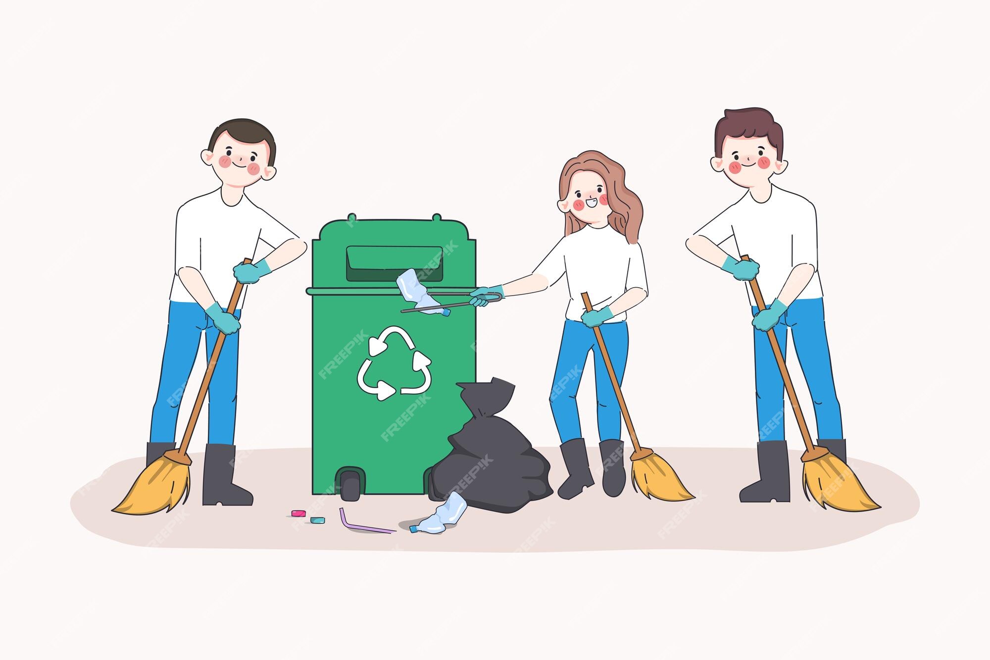 Premium Vector | Volunteers keeping waste animation save world save environment backgrounddoodle cartoon hand drawn Premium Vector | Volunteers keeping waste animation save world save environment backgrounddoodle cartoon hand drawn