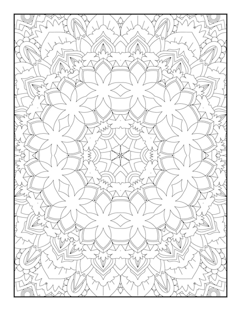 Volwassen kleurplaat. Mandala kleurplaat. Kleurplaat