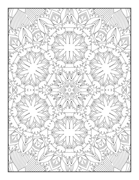 Volwassen kleurplaat. mandala kleurplaat. kleurplaat