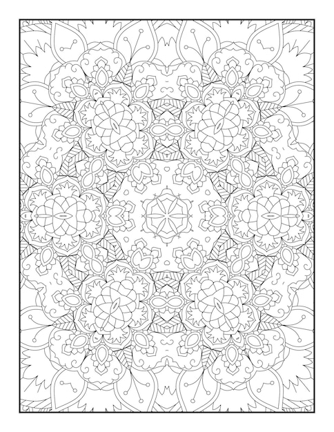 Volwassen kleurplaat. mandala kleurplaat. kleurplaat