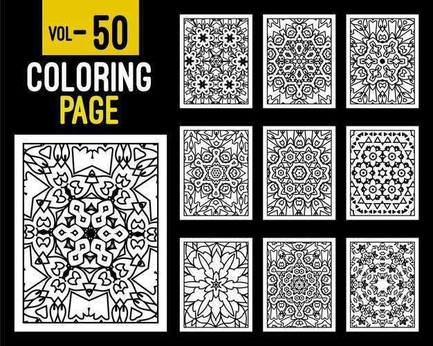 Volwassen Mandala Coloring Book Oosterse patroon vectorillustratie Islam Arabisch Indiaas Turks