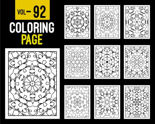 Volwassen Mandala Coloring Book Oosterse patroon vectorillustratie Islam Arabisch Indiaas Turks