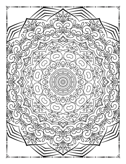 Volwassen Mandala Kleurplaat KDP Interieur. Mandala kleurplaat. Volwassen kleurplaat.