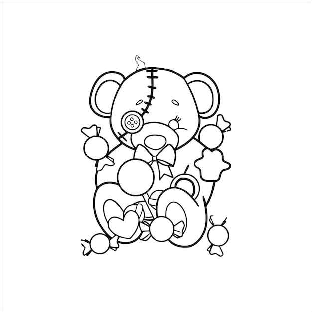 Voodoo dolls Coloring page for all ages