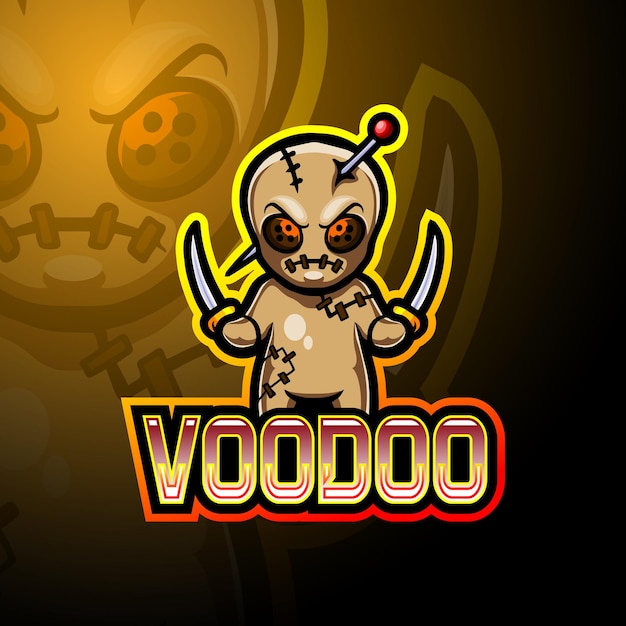 Voodoo esport logo mascotte