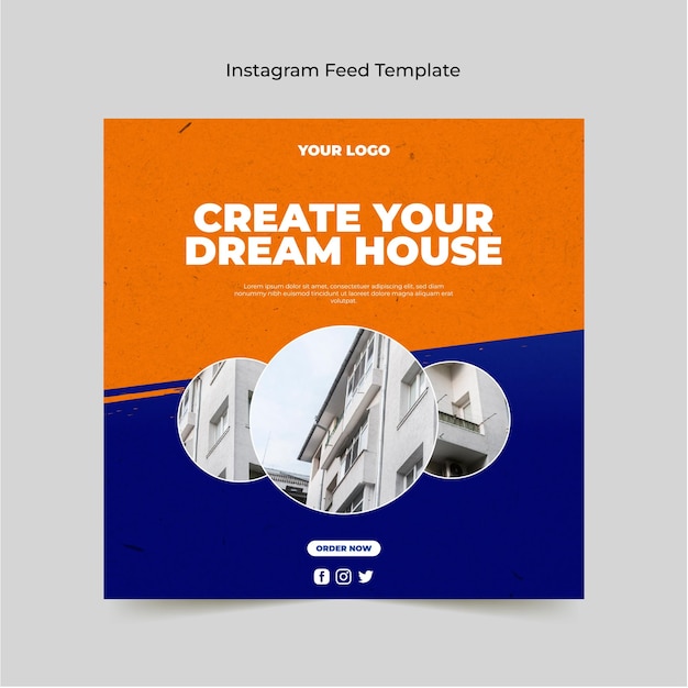 Voorbeeld van de Instagram-feed Dream Home