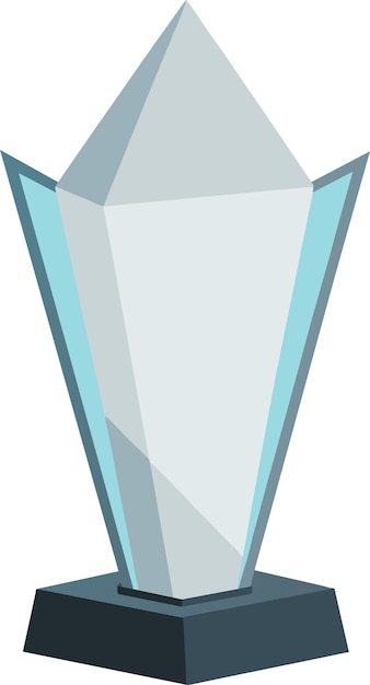 Voorbeeld van de Transparent Blank Crystal Glass Trophy Award