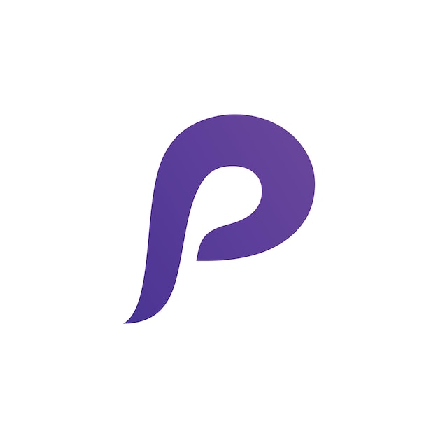 Voorbeeld van de vector van het logo van de letter P